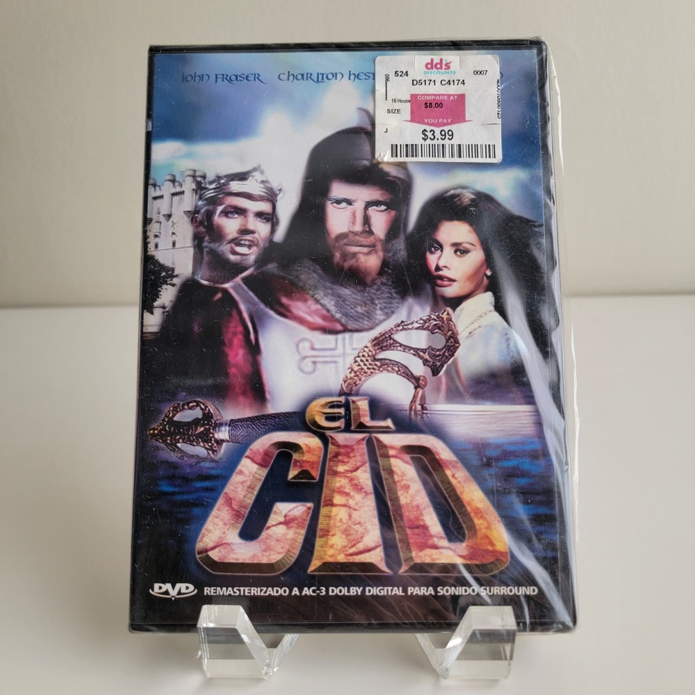 Vintage El Cid 1961 DVD New Remastered Spanish Language Epic Drama
